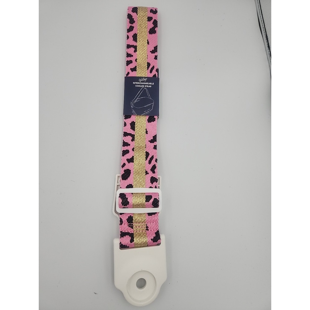 New Simply Southern Interchangeable Cooler Strap Pink Leopard For Vintage Cooler